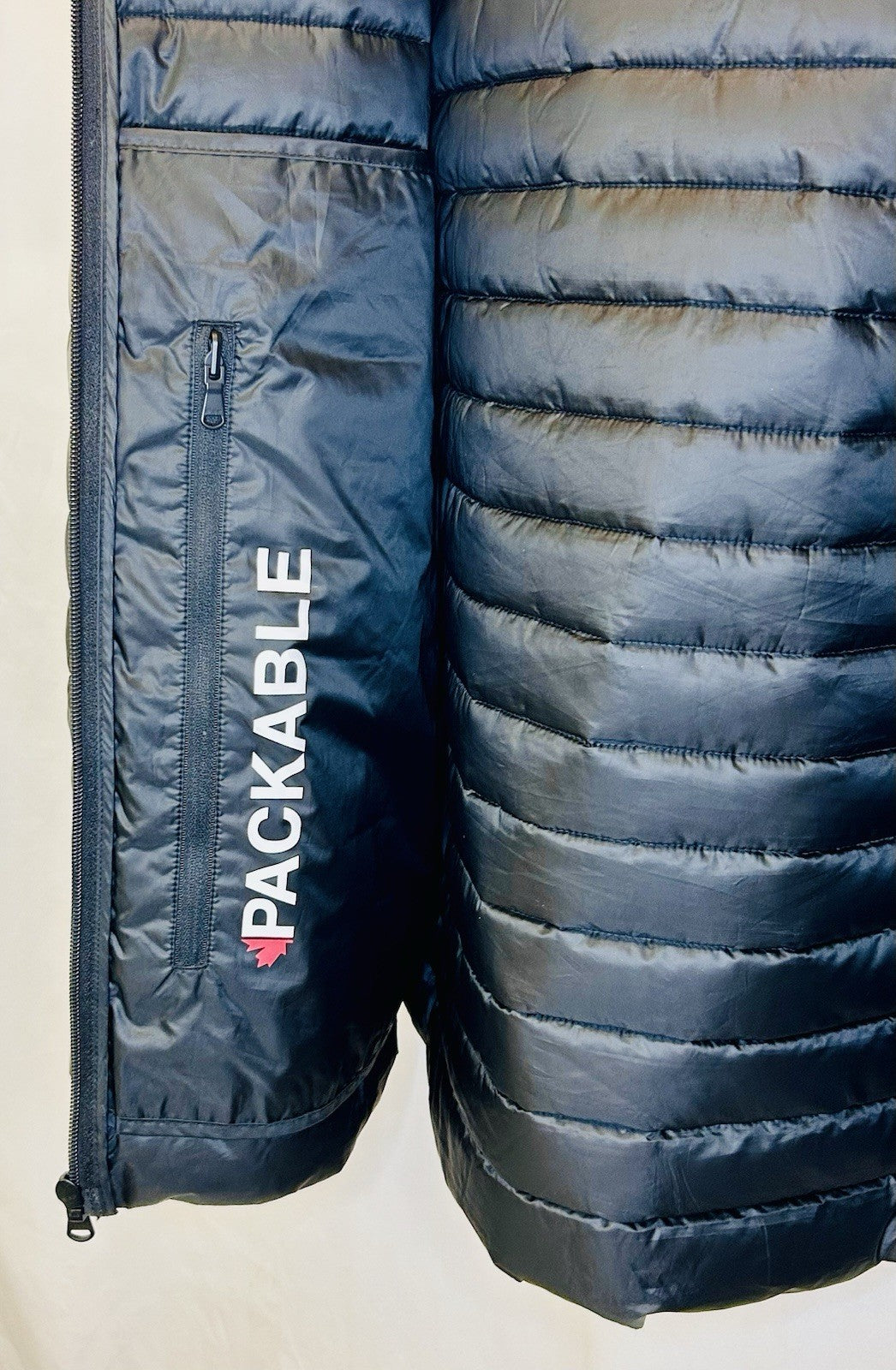 PAJAR MEN'S OSPREY QUILTED & PUFFER LIGHTWEIGHT BLACK HOODED JACKET SIZE LARGE