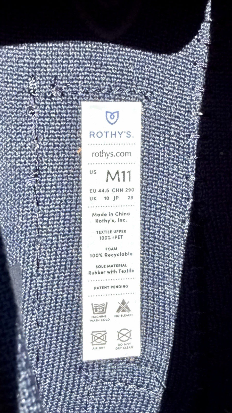 Rothy's Men’s Size 11 The Driving Loafer Navy New Rare $189 Retail