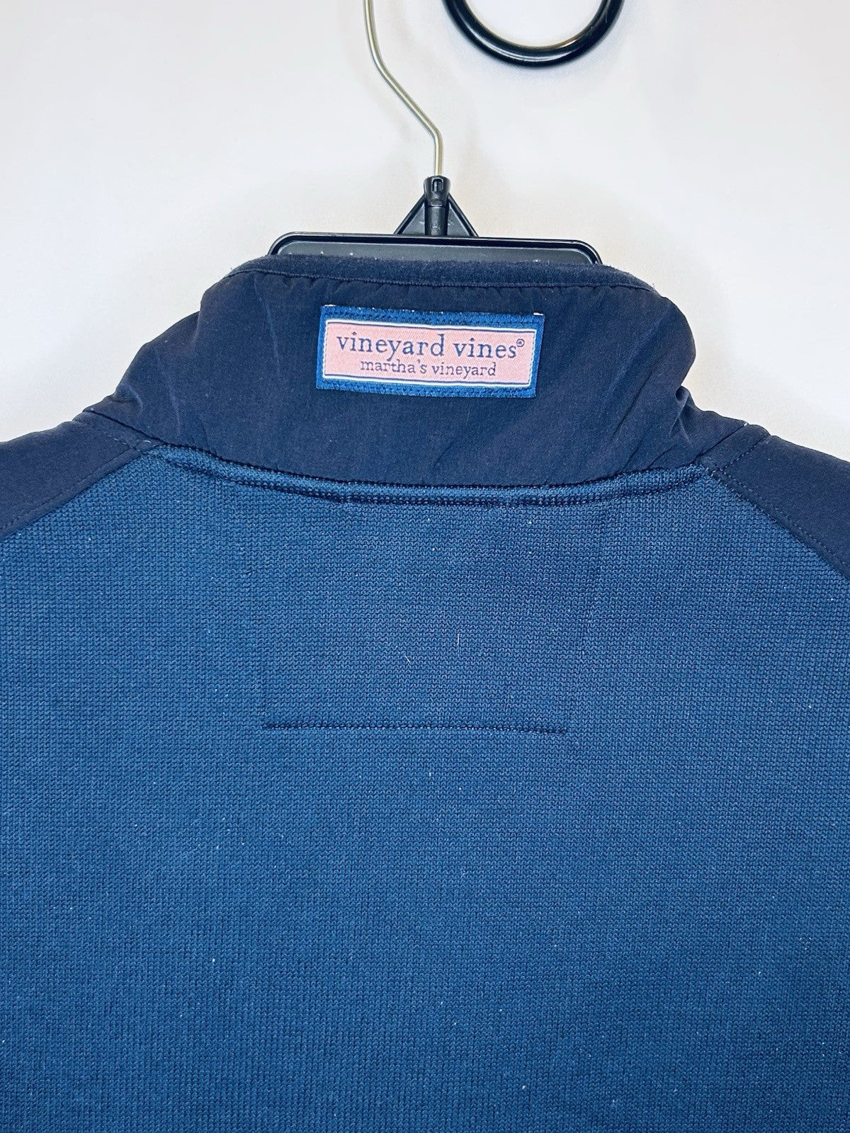 Vineyard Vines Mens XL Blue Shep and Ian Mountain Sweater Vest Utility Fleece