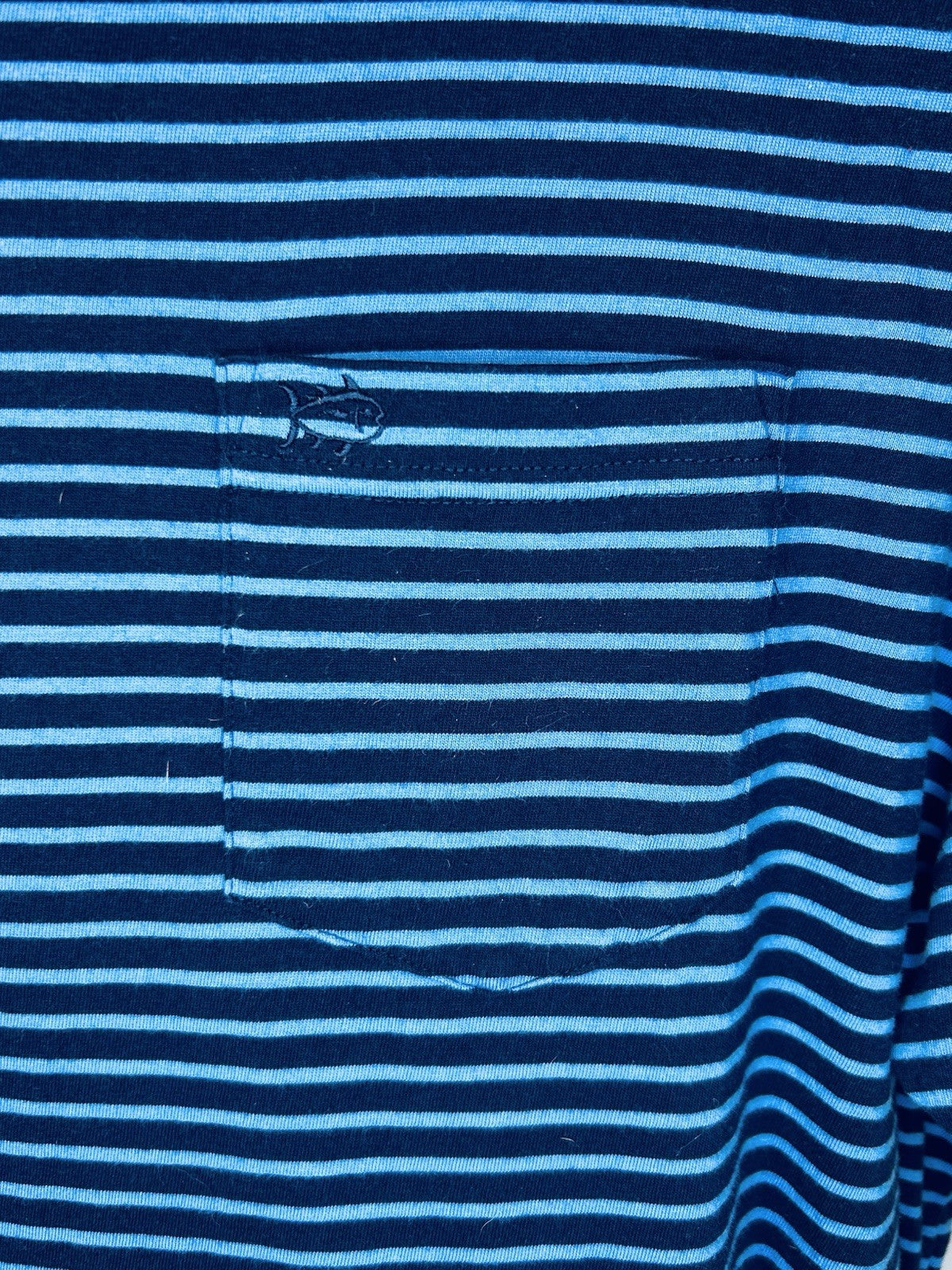 Southern Tide Men’s Stripe Skipjack S/S Tee True Navy Size Large MSRP $44.00