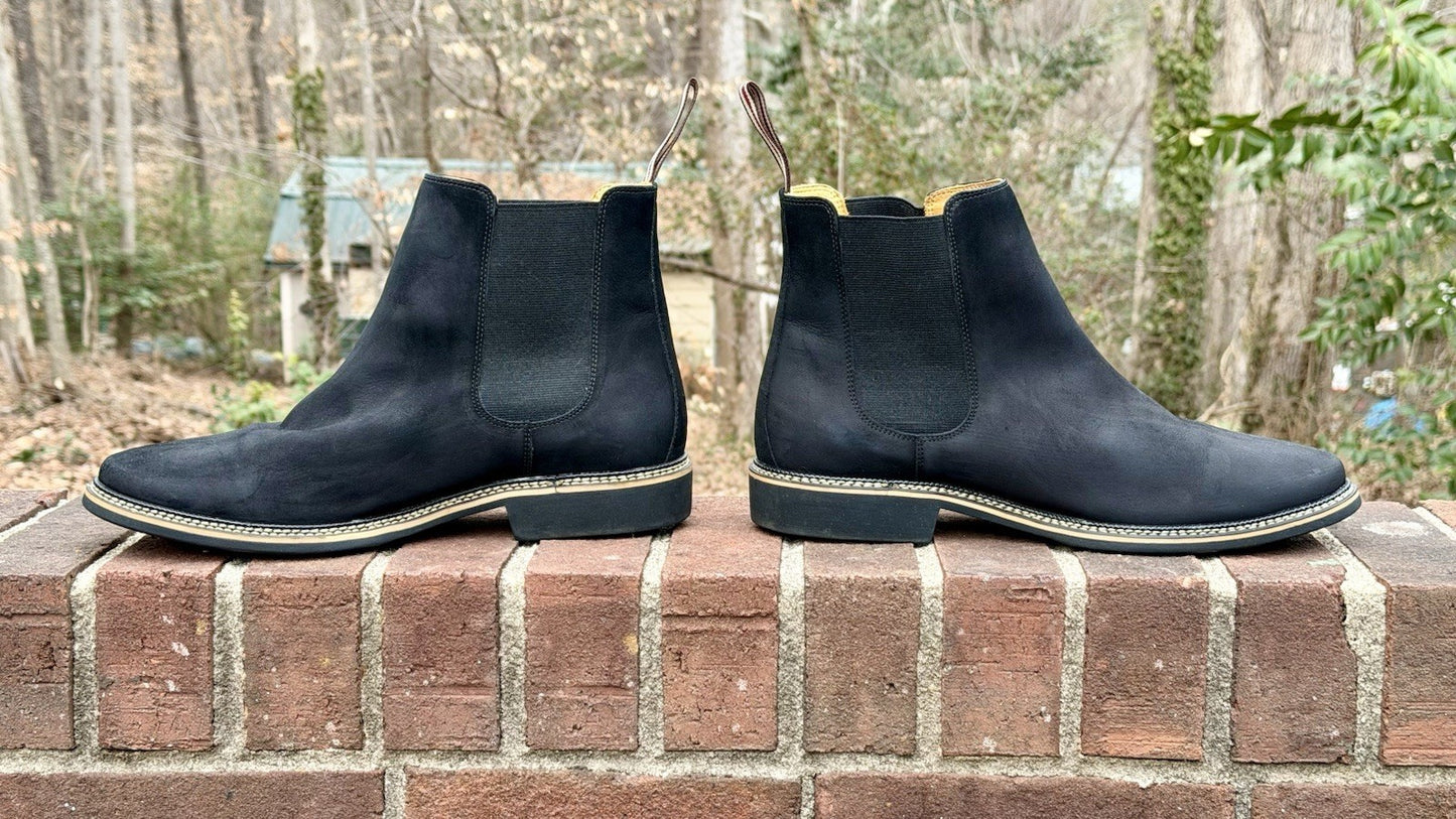 De Wolf Black Suede Chelsea Boots Men’s Size 11.5 / Worn Twice