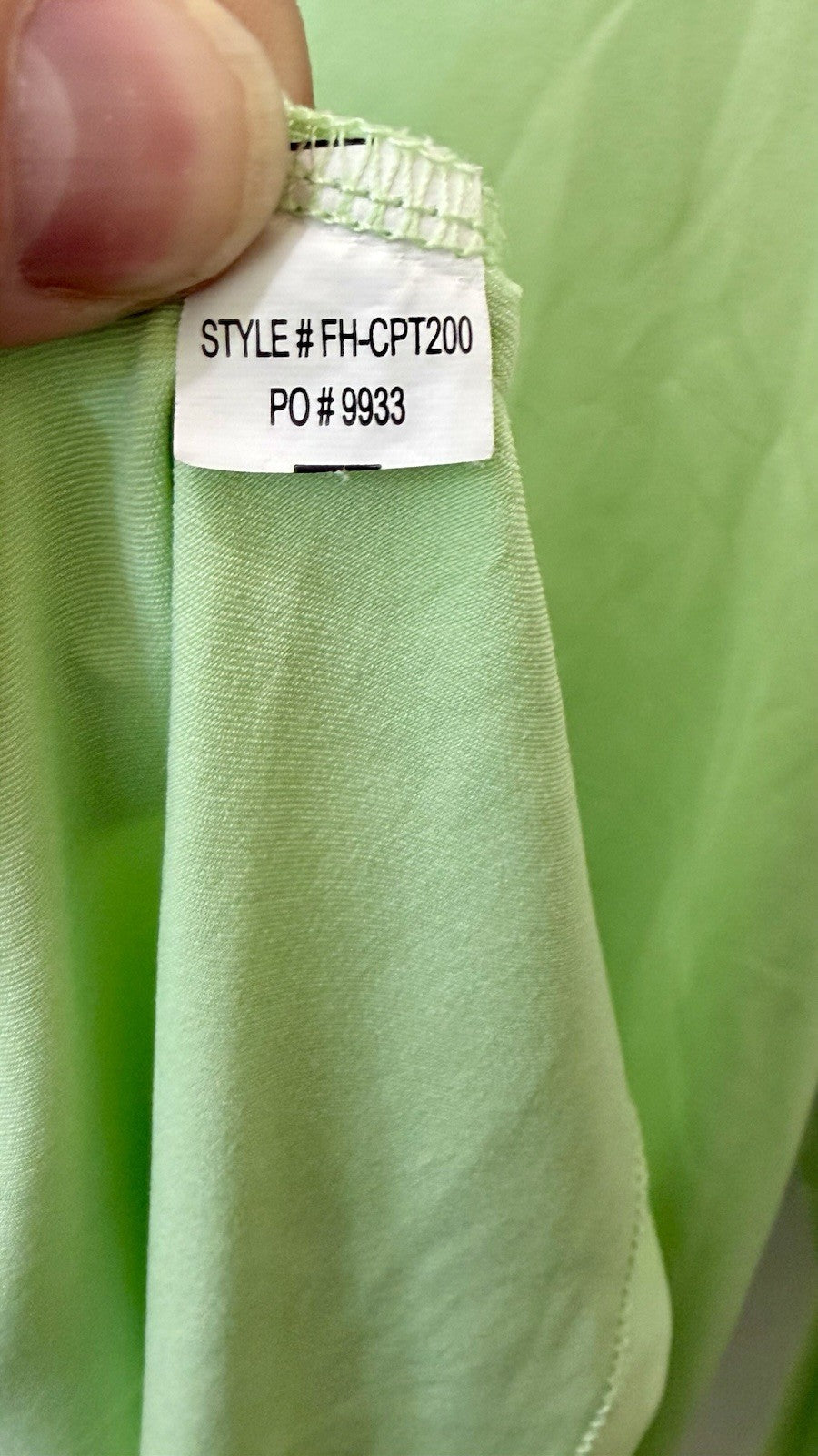 Fish Hippie Dri Fit Long Sleeve Performance Shirt Size Small In Lime Green