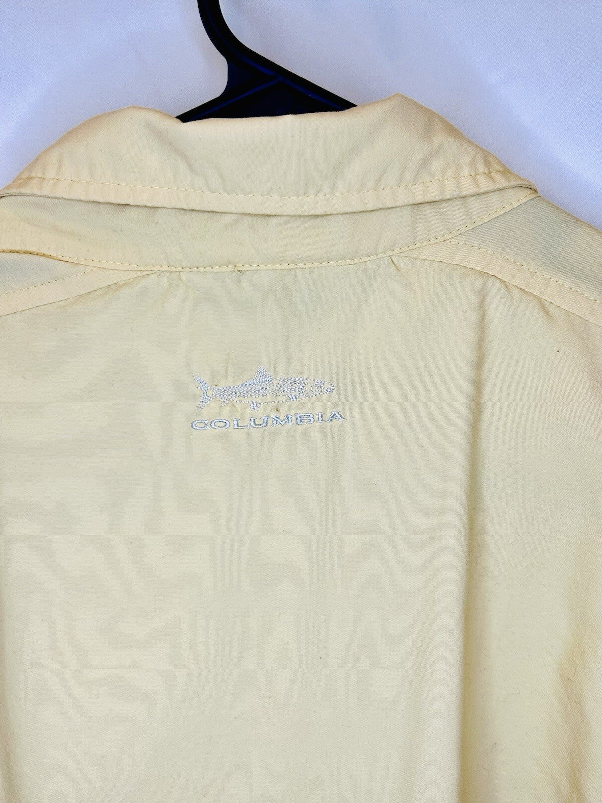 Columbia PFG Fishing Shirt Mens Size XL Vented Outdoors Beige/an