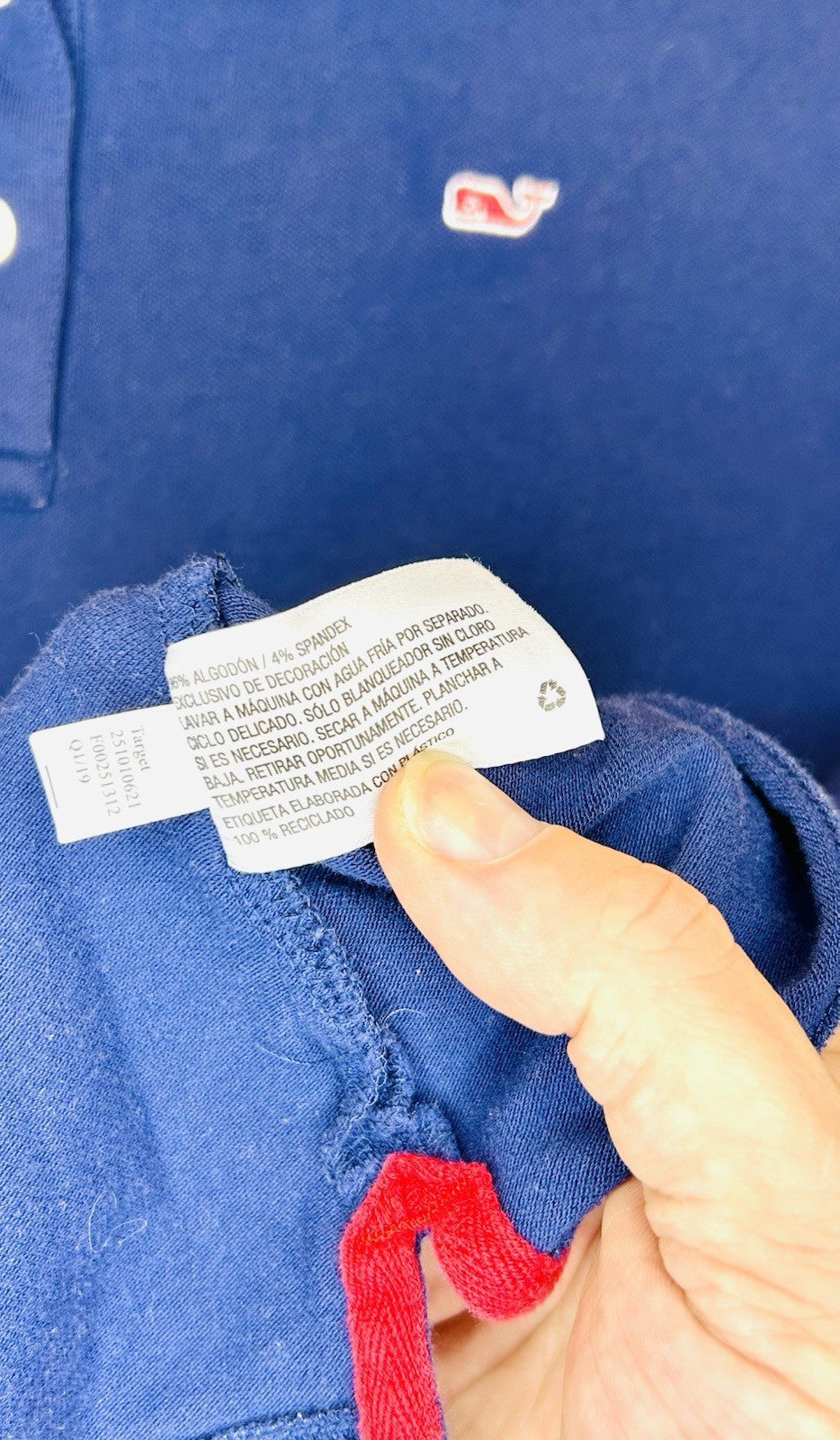 🐳 Vineyard Vines | Boys Polo | Youth Medium | Navy Blue