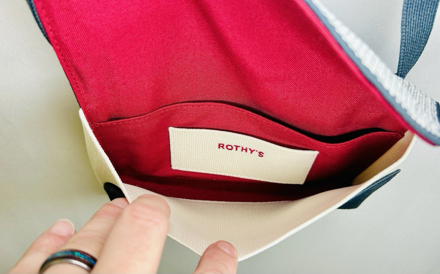 NWOT!! Rothy's The Belt Bag Crossbody - Navy/Fog - Rare! - Magnetic Closure!