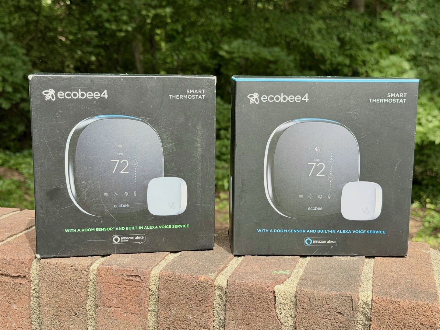 X2 Ecobee 4 Smart Thermostat with Built-in Alexa EB-STATE4-01 & Room Sensor
