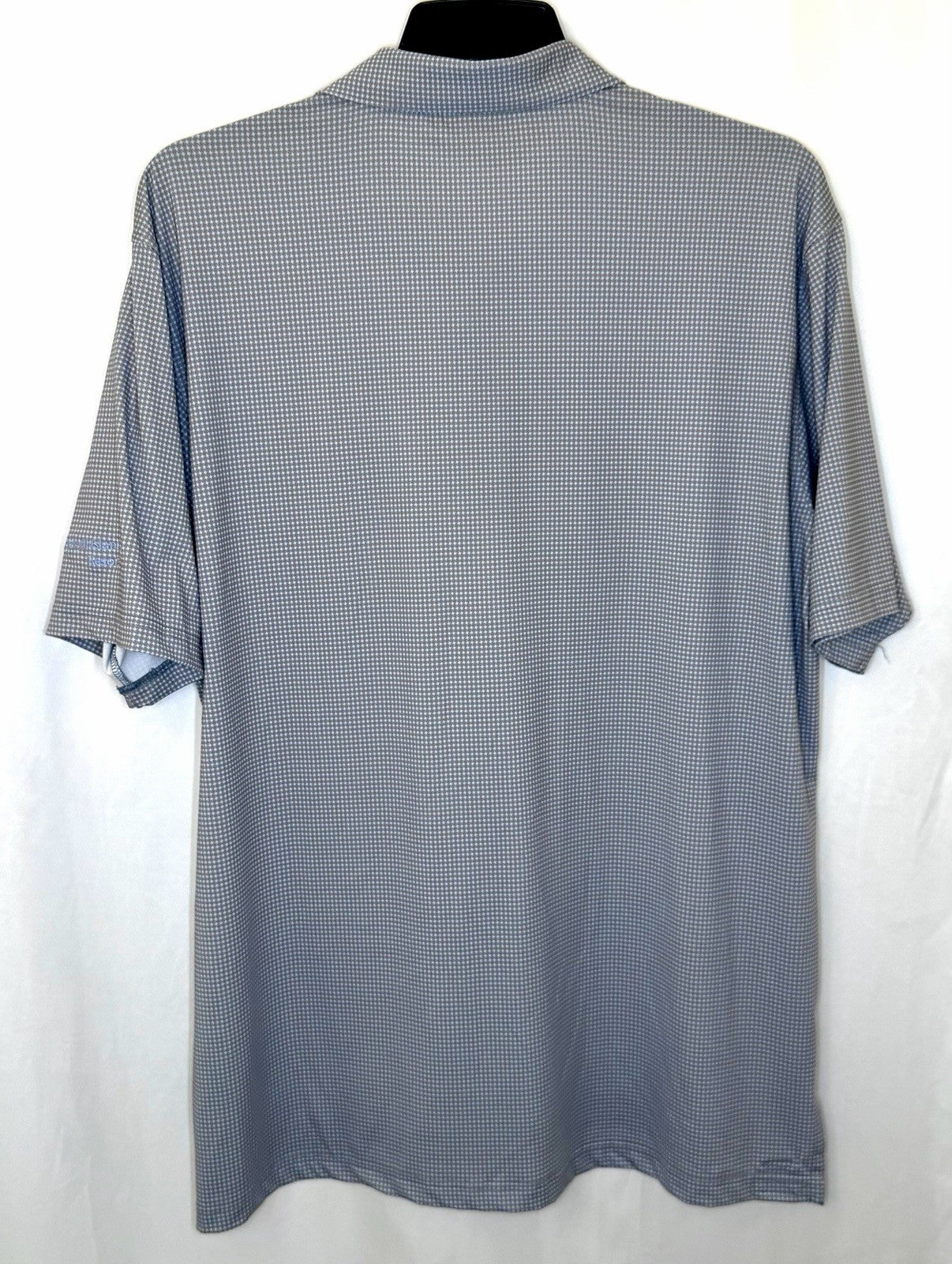 Turtleson Performance Polo Golf Shirt Men's X-Large Short Sleeve Micro Check