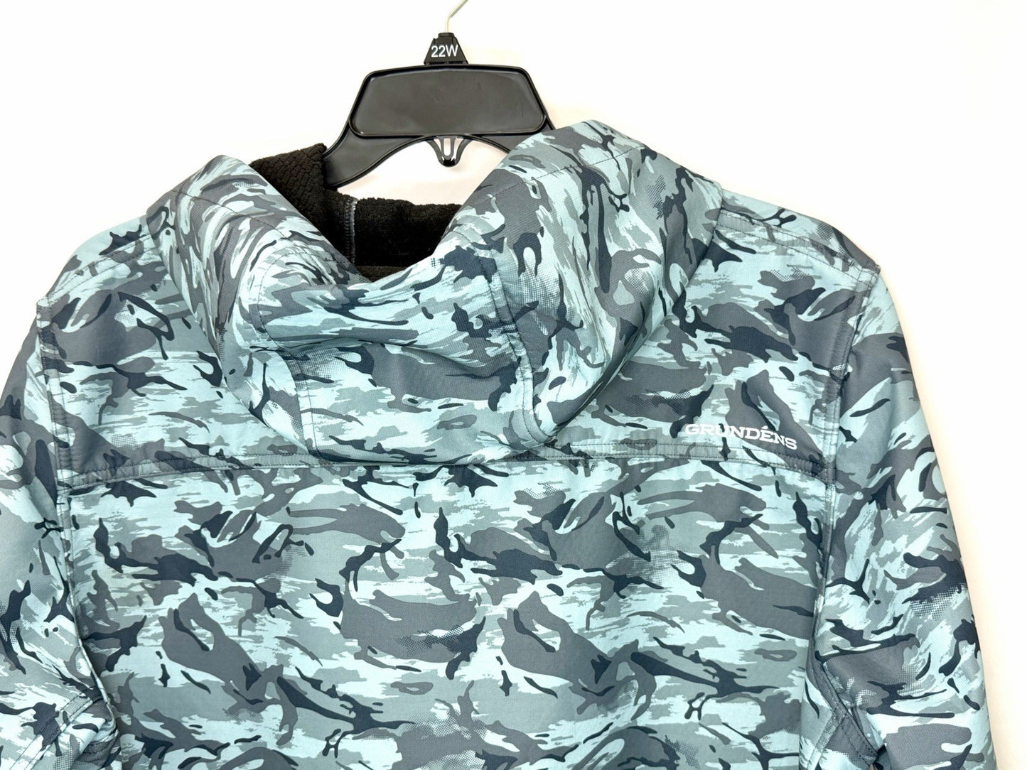 Grundéns Bulkhead Tech Fleece Jacket Mens Size XL Camo Hooded Fishing