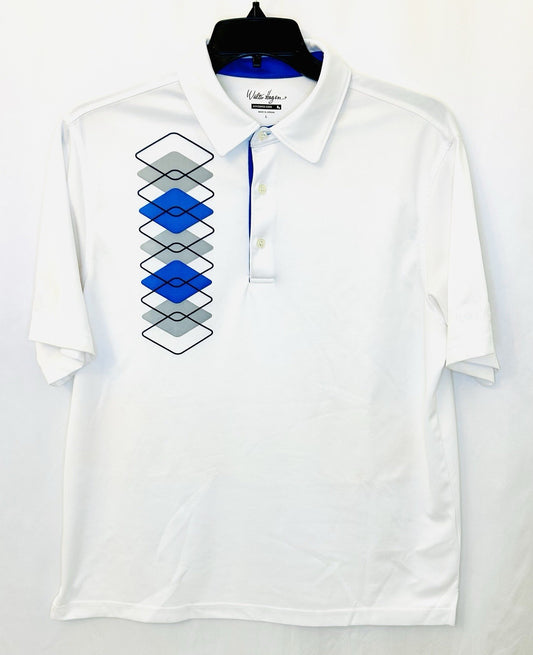 NWOT Walter Hagen Performance Golf Hydro-Dry Polo / White / Men’s Large / New