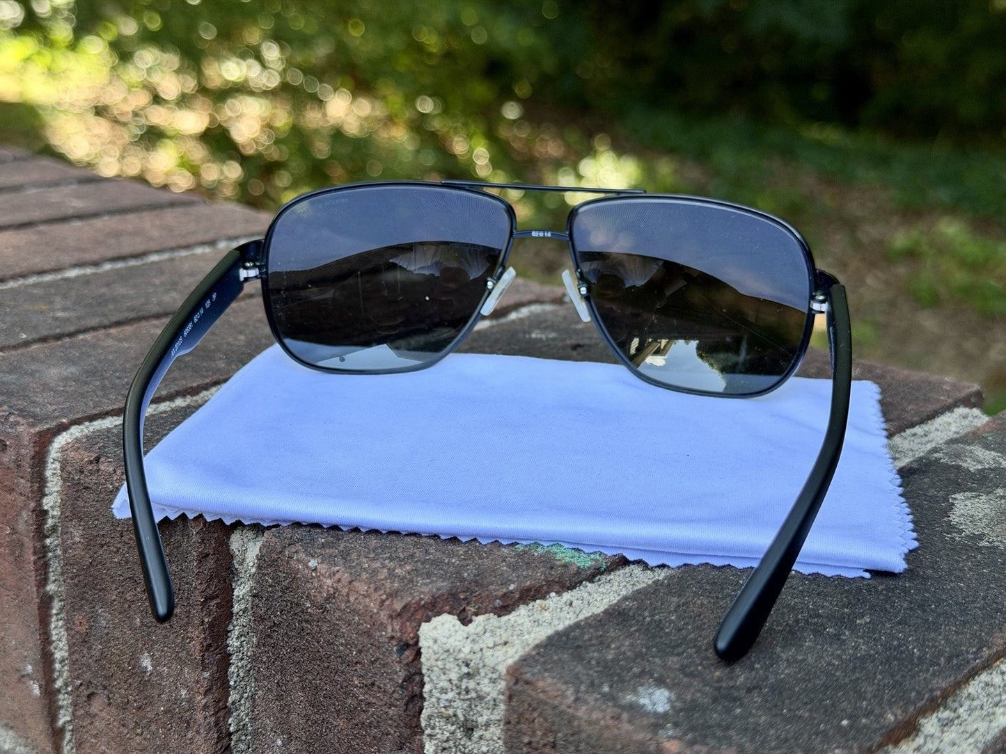 Armani Exchange AX2012S 606381 Matte Black Aviator Polarized Sunglasses 62mm
