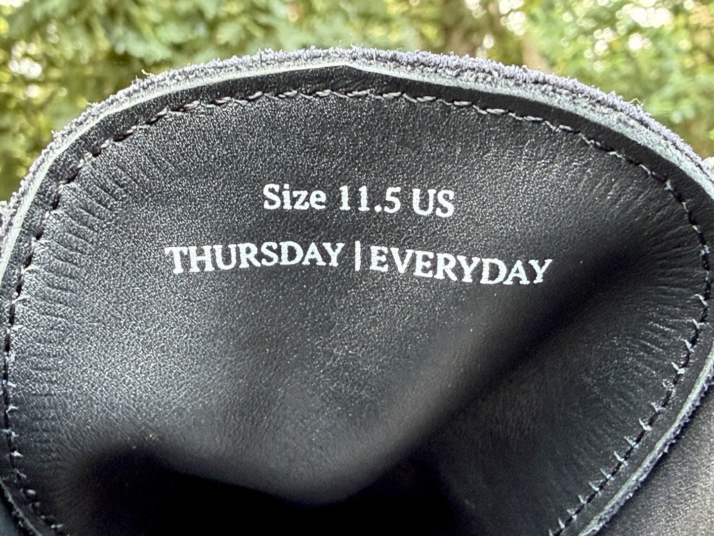 Thursday Boot Co Scout Chukka Boots Midnight Blue Suede Mens Size 11.5 D RARE