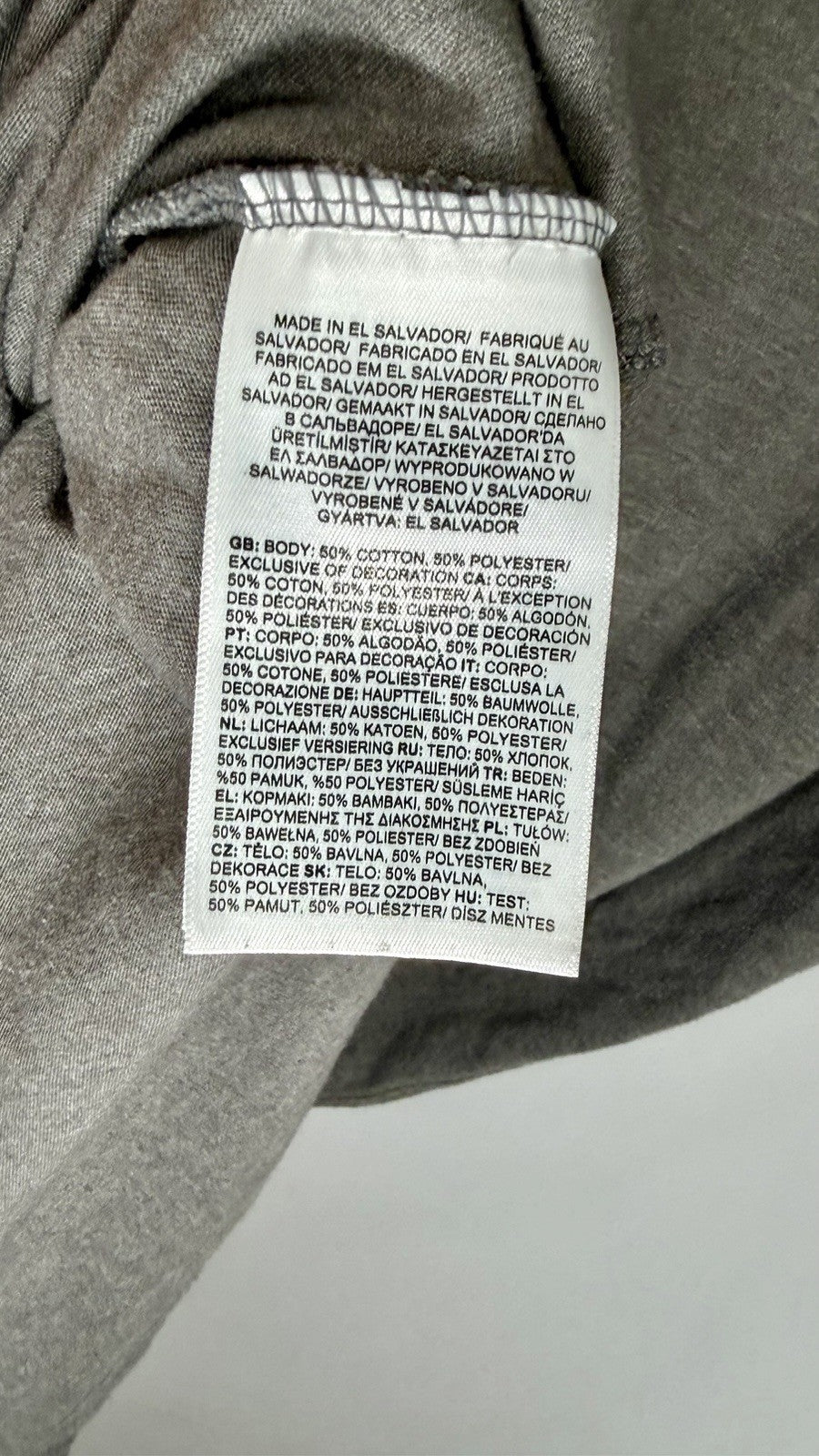 The North Face Shirt Men’s Size Large Gray Slim Fit Crew Neck Cotton Blend