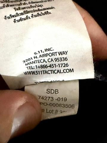 5.11 Tactical Cargo Pants Mens 42x30 Black Ripstop Workwear Utility