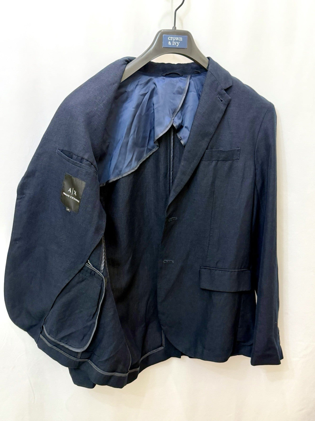 A/X Armani Exchange Linen-Blend 2-Button Sport Coat - Men’s Size 40R - $220 New
