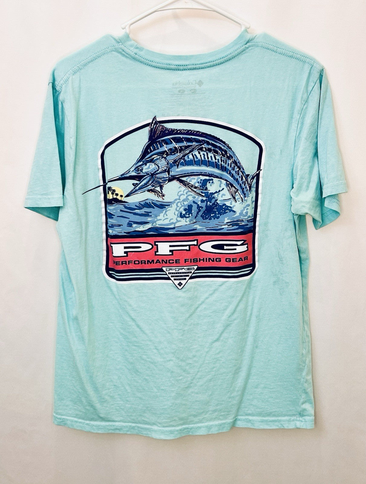 Columbia Men's Medium M Short Sleeve PFG Graphic Tee T Shirt