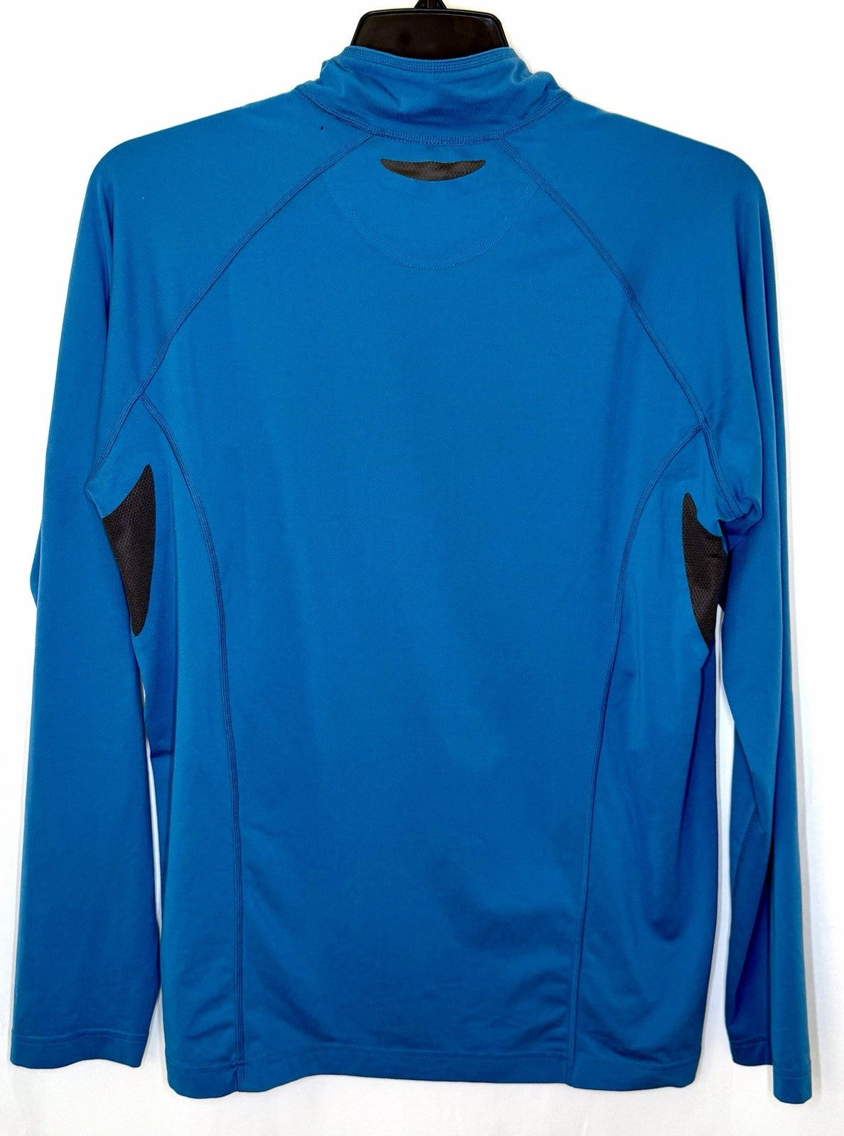 REI Portal Men’s Large Blue Pullover Half Zip Long Sleeve Hiking Outdoors Earbud