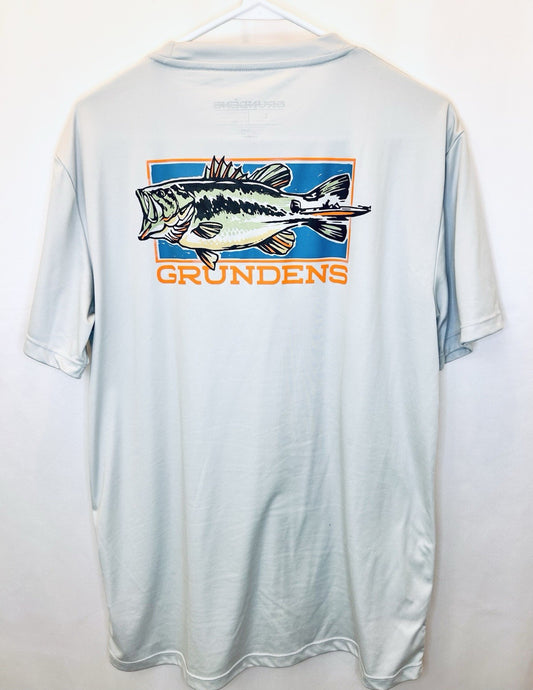 GRUNDEN OFF TO THE RACES SS TECH TEE | MEN’S LARGE | WORN ONCE