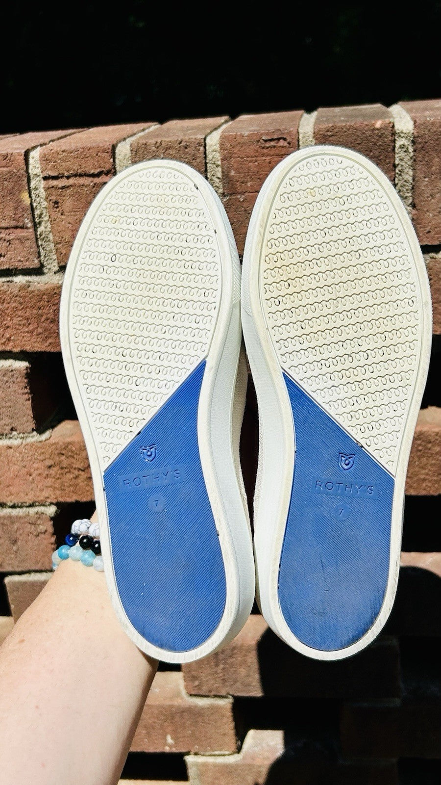 Rothy's Shoes / The Original Casual Sneaker / Slip-On / Women's Size 7 / White