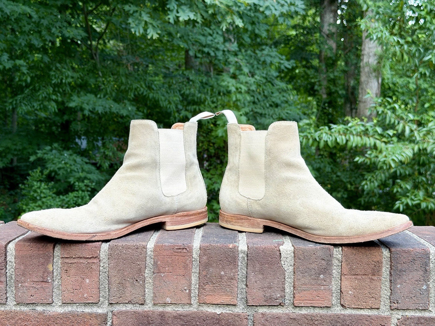 New Republic By Mark McNairy - Chelsea Boot - Men’s Size 12/45.5 EU - Tan Suede