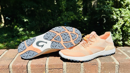 Olukai Women's Miki Trainer Athletic Casual Shoe Pink Sand/Cantaloupe Size 7M
