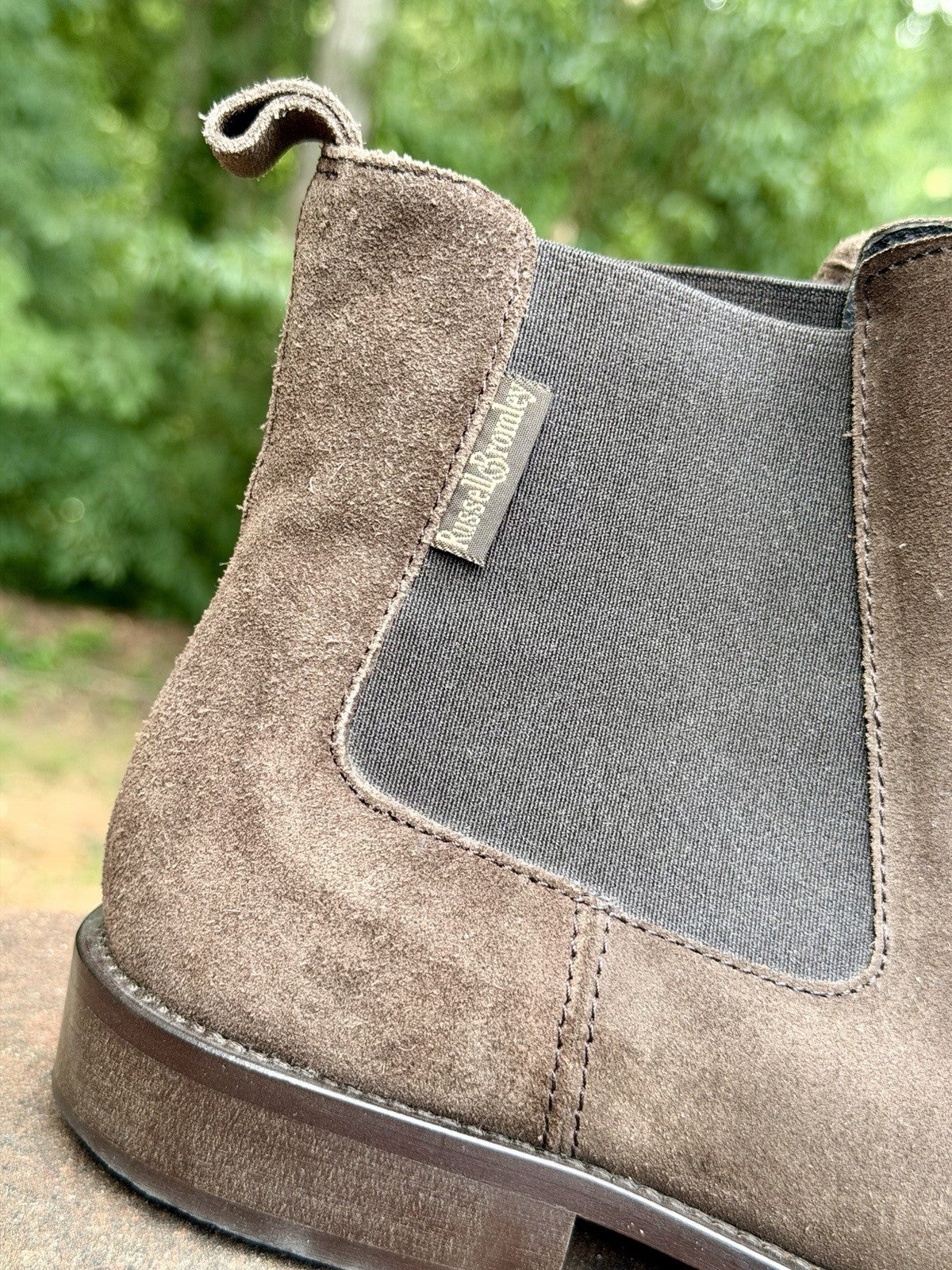 Russell & Bromley Men Suede Chelsea Boots Brown Size 41.5 / US 8.5 ($550 New)