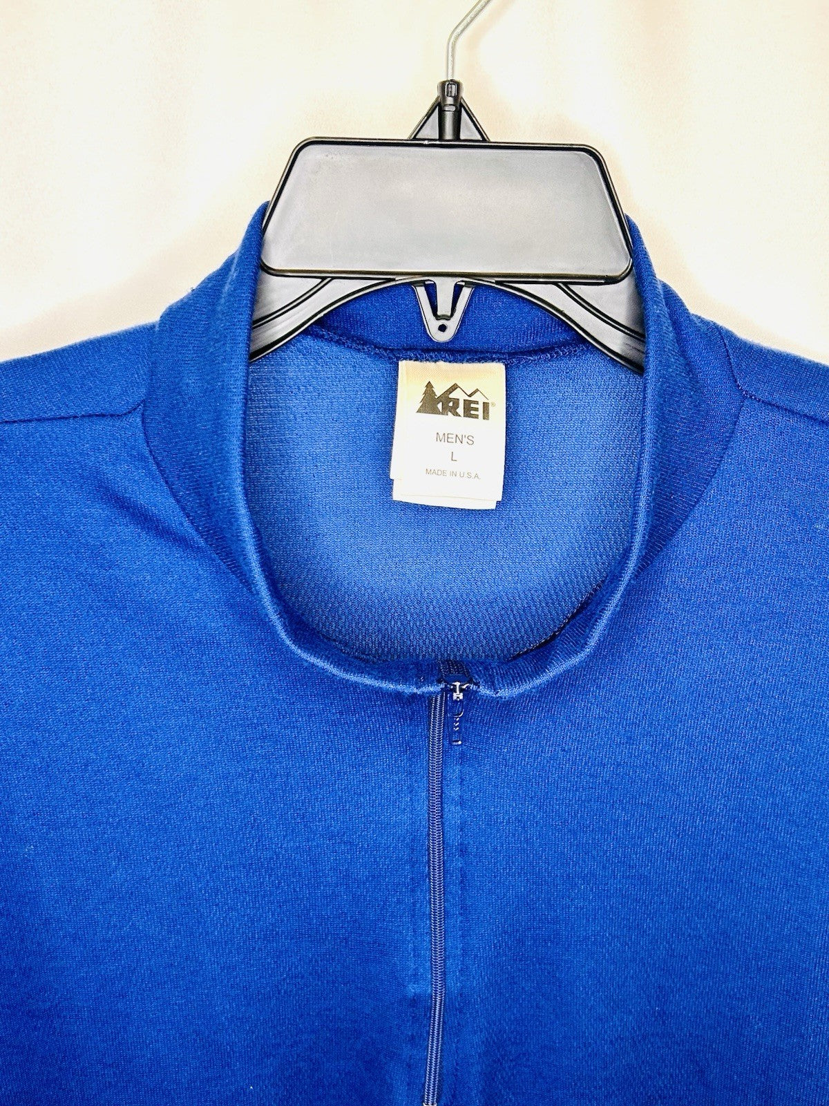 REI Co-op 1/4 Zip Pullover Sweatshirt Men's Large Blue Stretch Active Outdoor