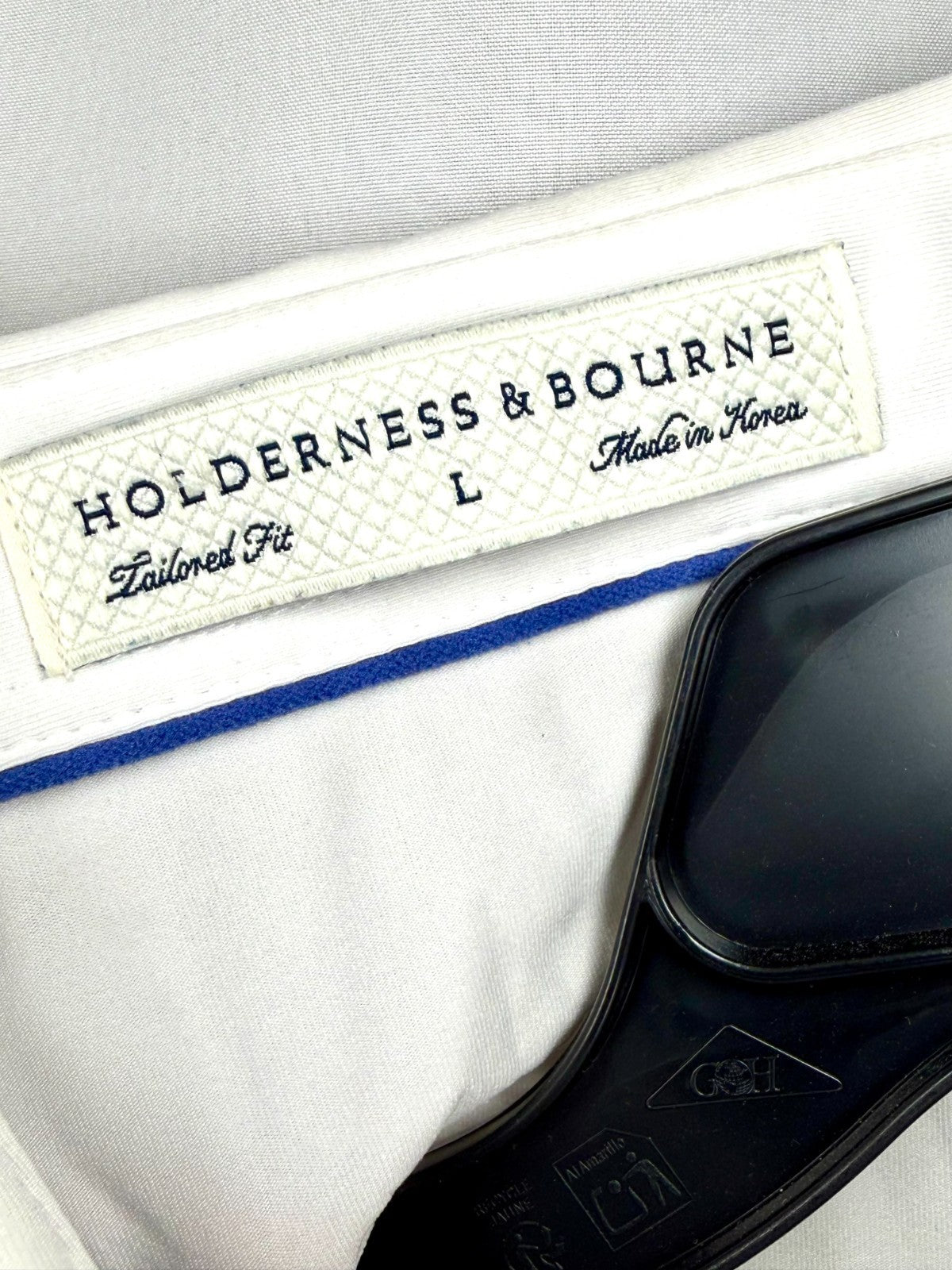 Holderness & Bourne Men's Large L Tailored Fit /Anderson Polyester Stretch Polo