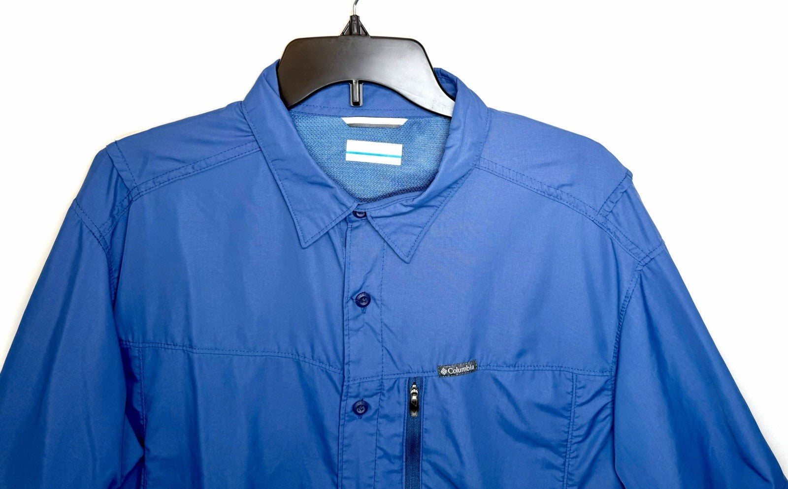 Columbia Omni-Shade Kestrel Trail Short Sleeve Button-Down Shirt Men’s Large