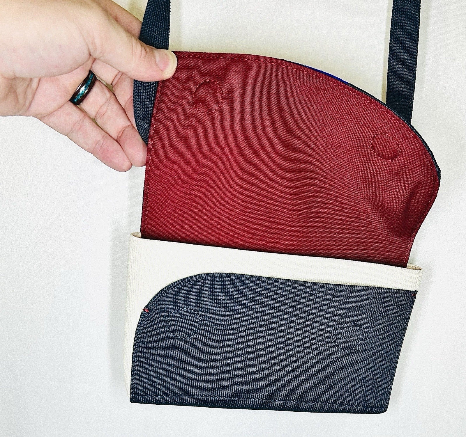 NWOT!! Rothy's The Belt Bag Crossbody - Navy/Fog - Rare! - Magnetic Closure!