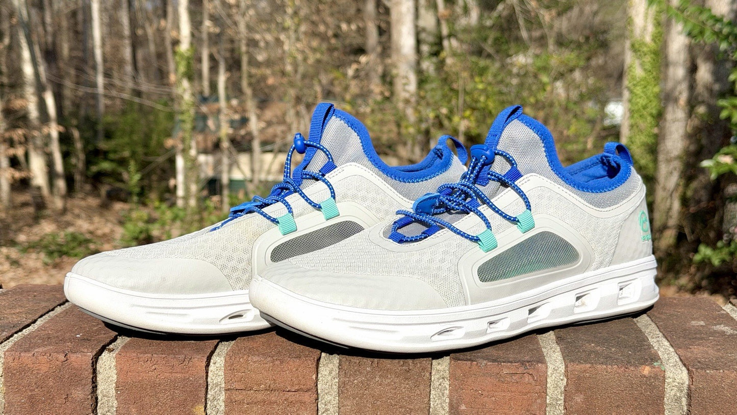 Magellan Outdoors Pro Fish Men's Angler 2.0 Boat Shoes Mens Size 11 White & Blue