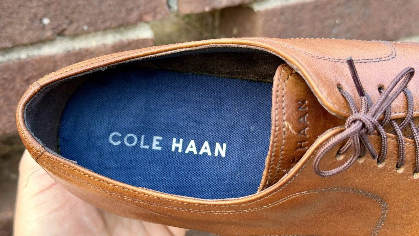 Cole Haan Men's Modern Essentials Cap Oxford British Tan C34138 Mens Size 11 M