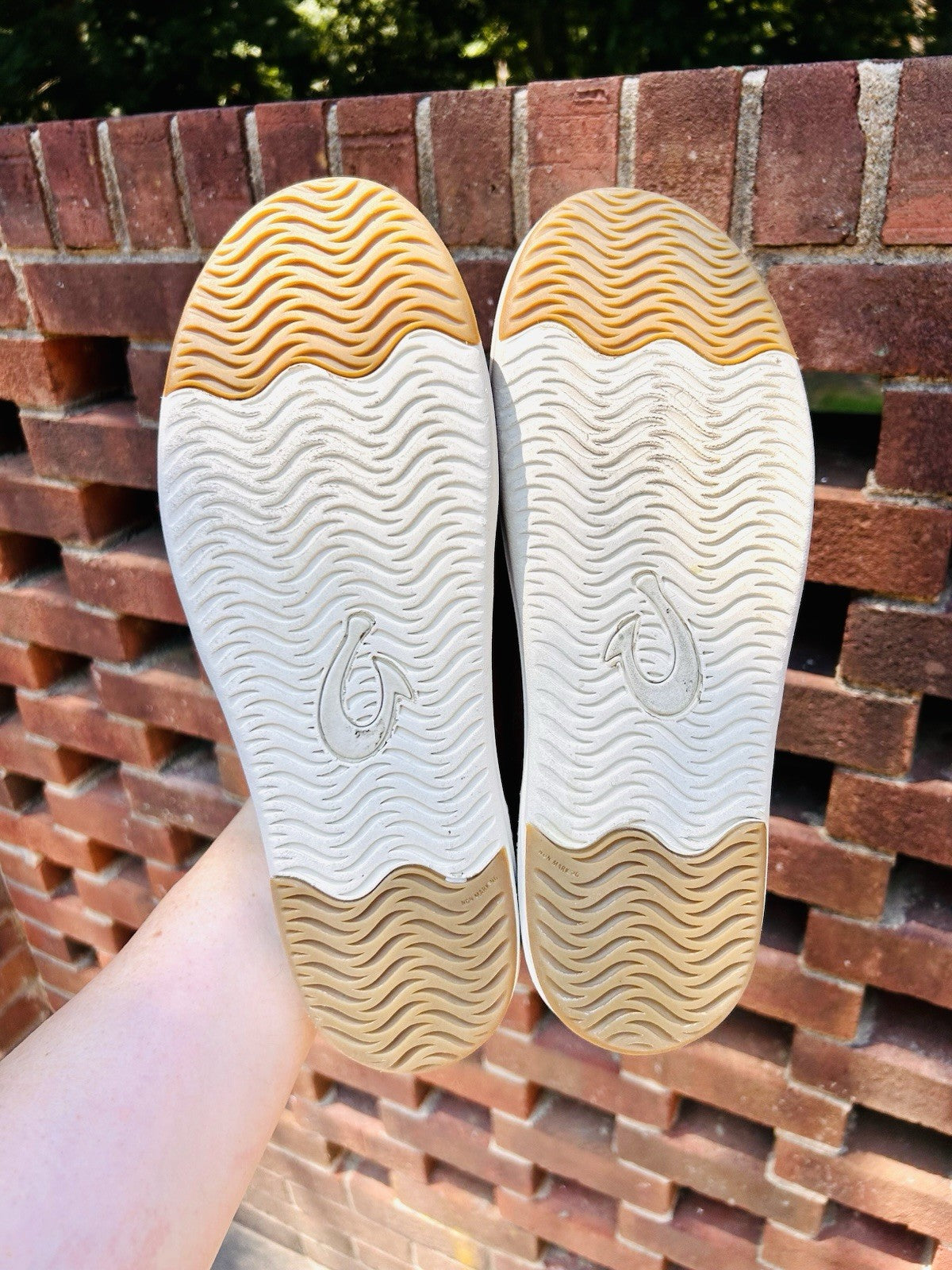 Men's Olukai Kakaha Fox/Fox Leather Slip-on Shoes US Size Men’s 12 ($130 Retail)