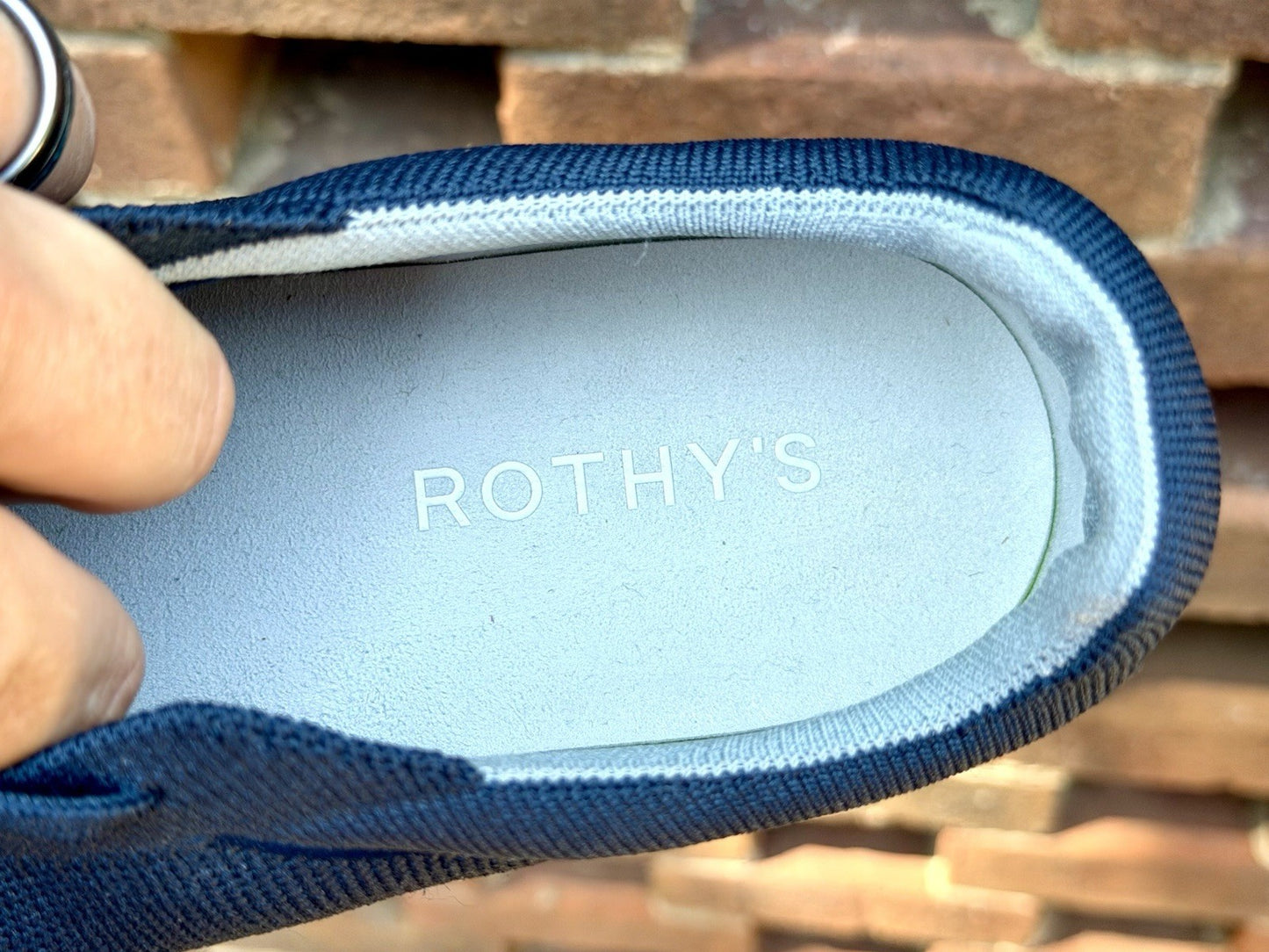 Rothy’s The RS02 Men’s 11.5 / Women’s 13 Navy Blue Knit Sneakers NWOB