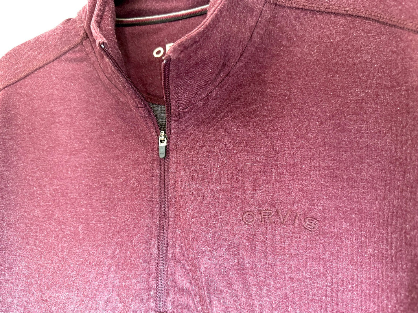 Orvis Men's Med Classic Collection French Terry Quarter-Zip Pullover Sweatshirt