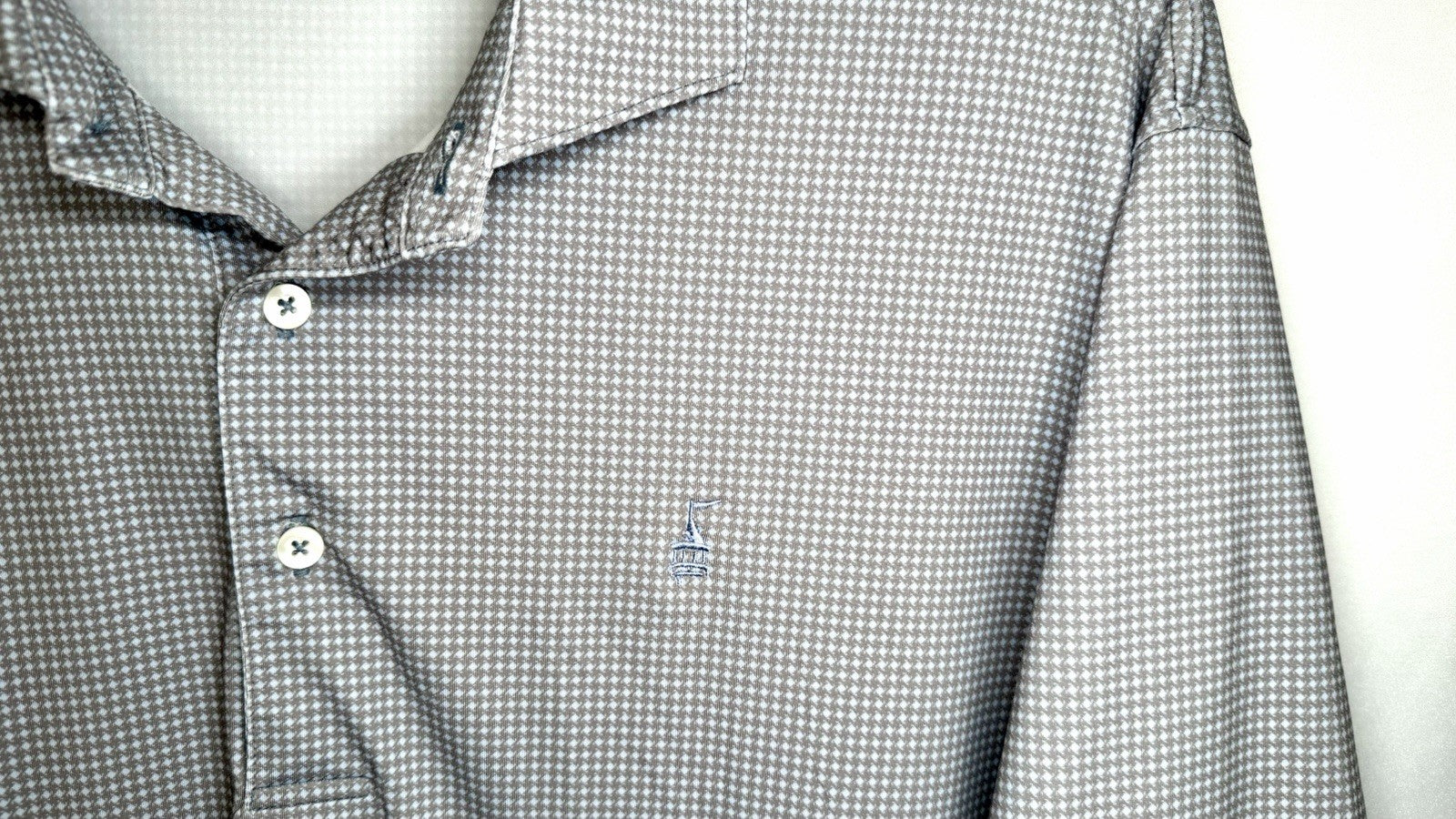 Turtleson Performance Polo Golf Shirt Men's X-Large Short Sleeve Micro Check