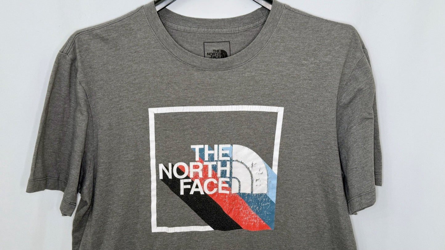 The North Face Shirt Men’s Size Large Gray Slim Fit Crew Neck Cotton Blend