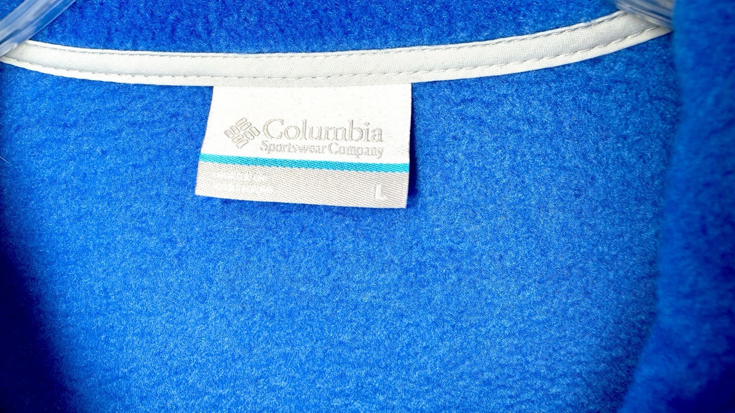 Columbia Women’s 1/4 Snap Fleece Pullover MLB Chicago Cubs Blue Large NWOT
