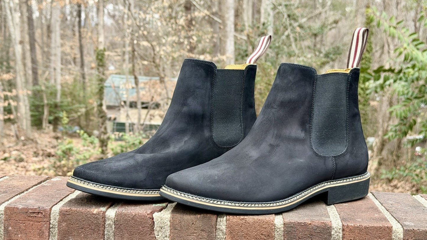 De Wolf Black Suede Chelsea Boots Men’s Size 11.5 / Worn Twice