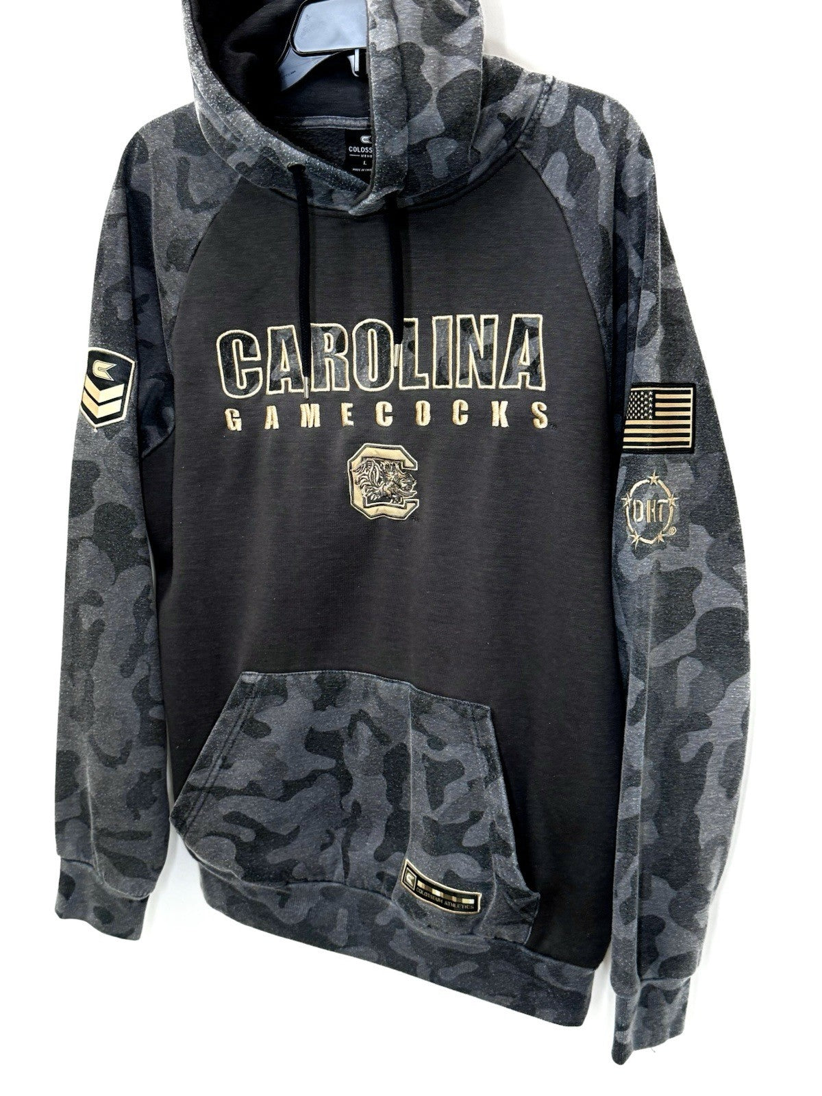 Colosseum South Carolina Gamecocks OHT Camo Hoodie Men’s Large Military Apparel