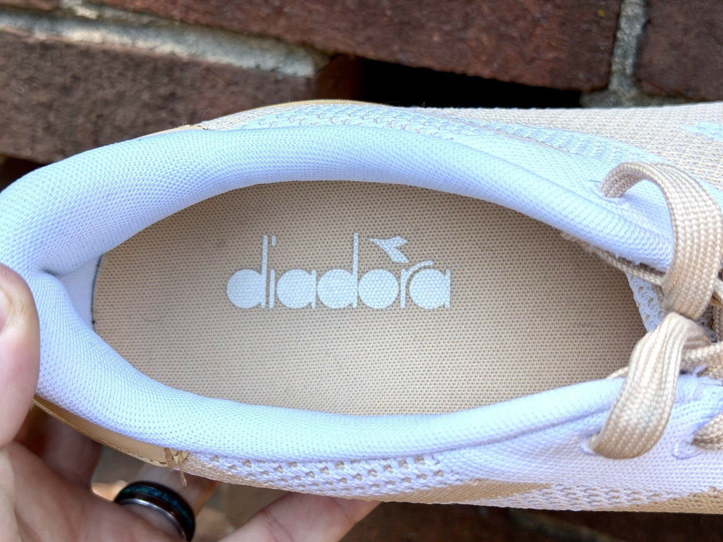 Diadora Titan Weave White Sheepskin Men’s Size 11.5 Retro Running Shoes 171829