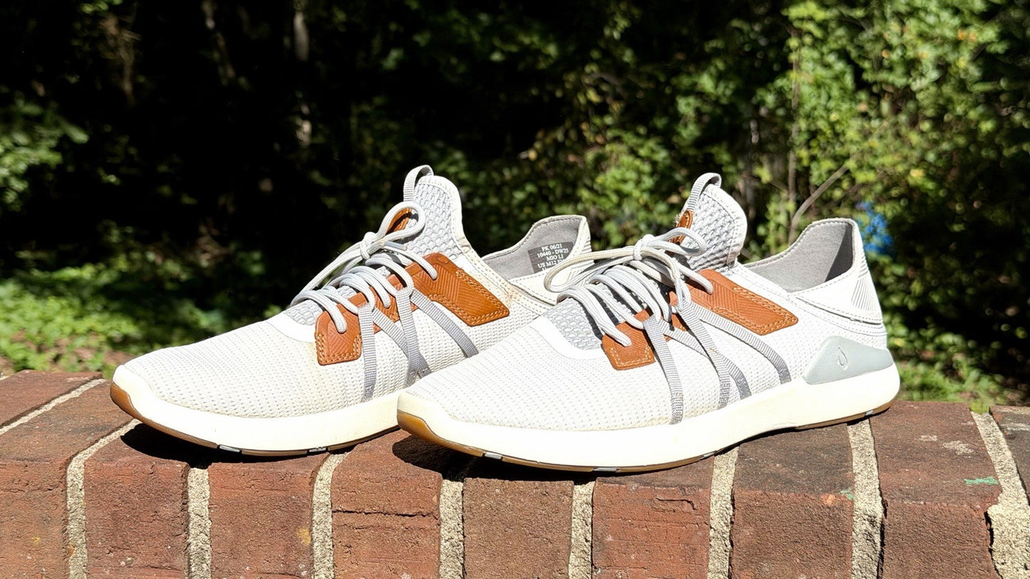 Olukai Mio Li Convertible Mesh Sneaker - Mist Grey/Poi - Men’s 12 - Retail $130