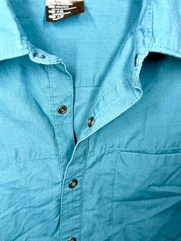 5.11 Tactical Shirt Mens Large Blue Long Sleeve Snap Button Casual Outdoor