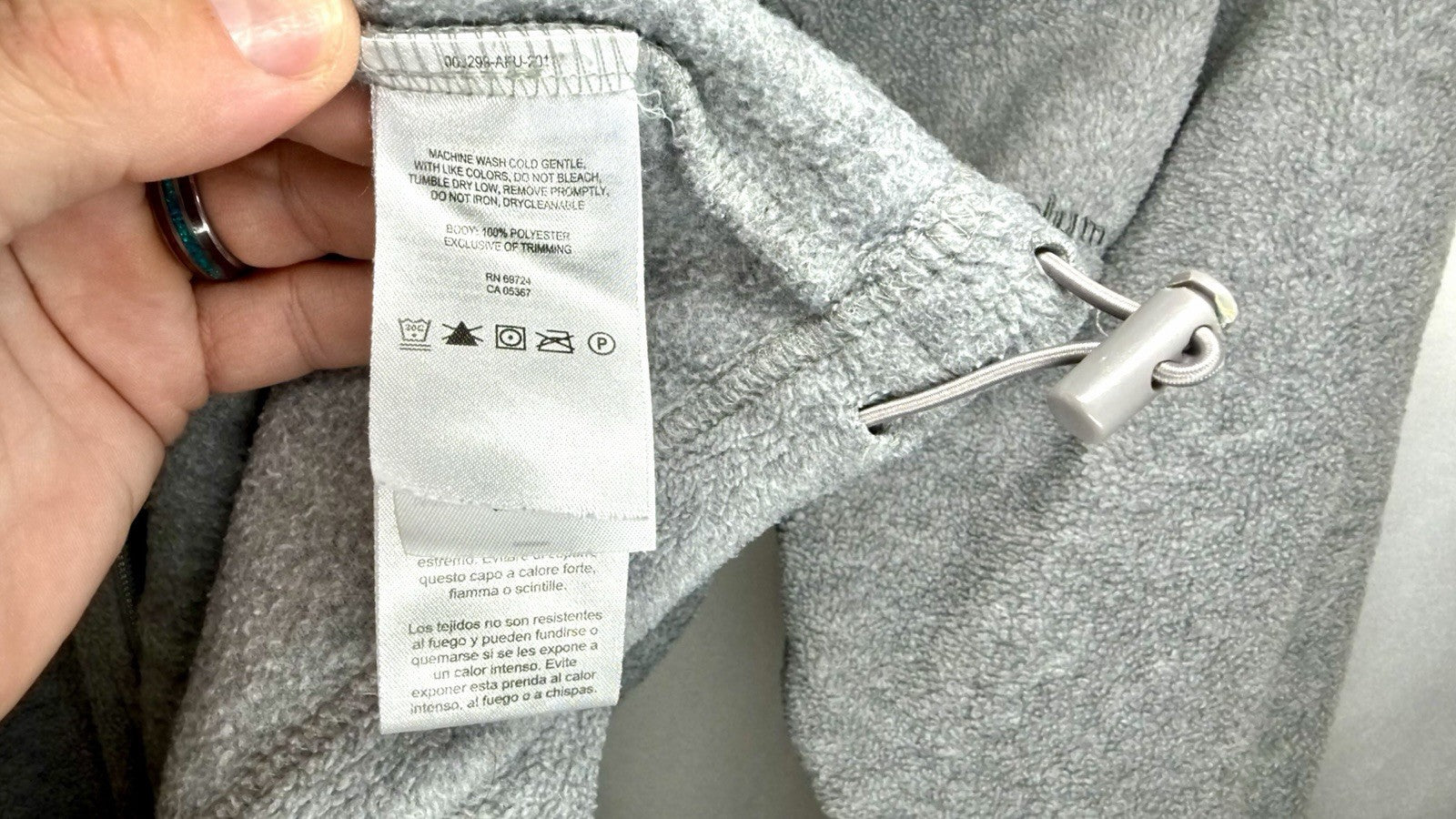 Columbia Fleece Jacket Men's Size 2XL Dark Gray Full Zip Outdoor Zip Pockets