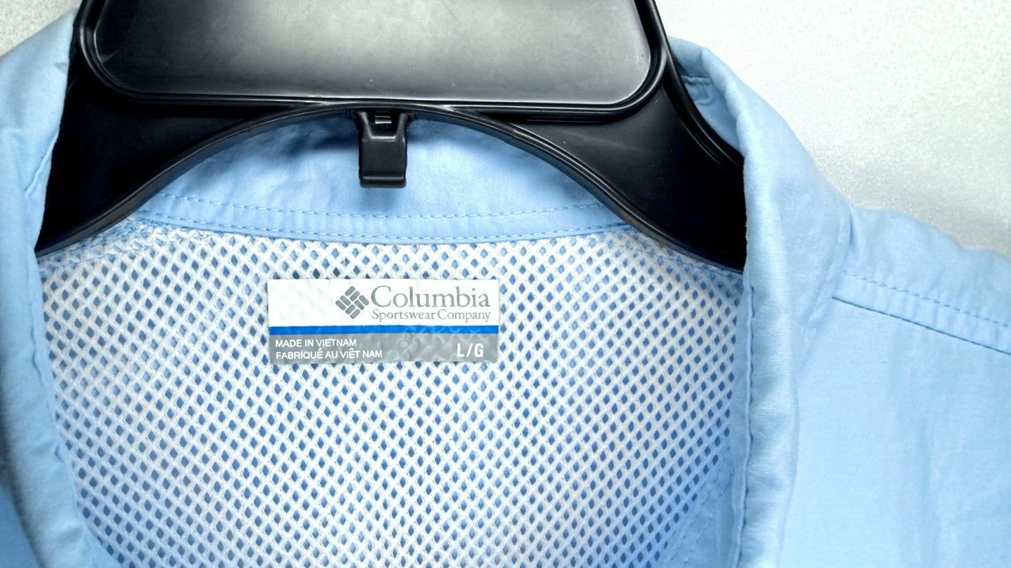 Columbia PFG Bahama Fishing Shirt Vented Rear Omni-Shield  Men's Large