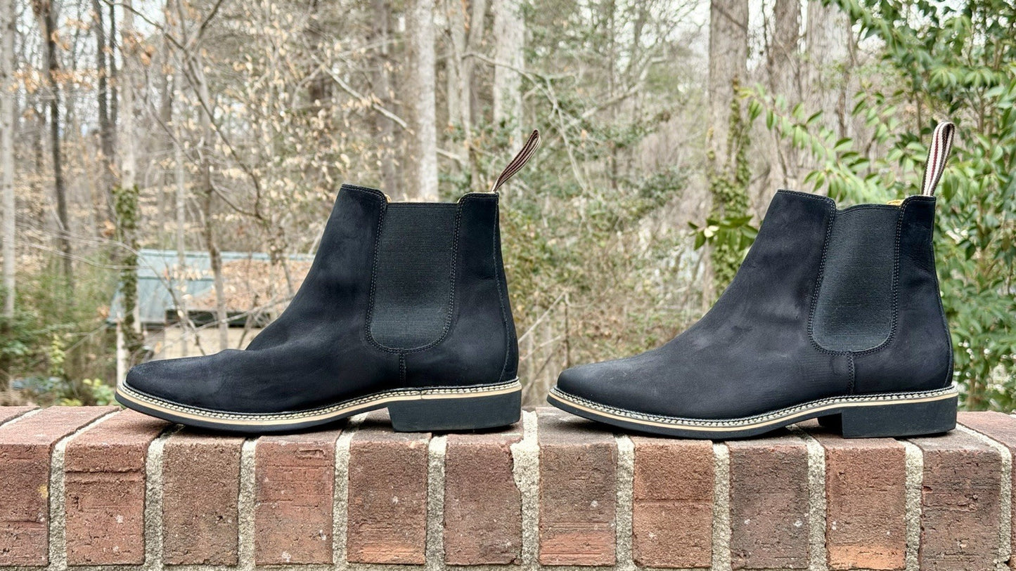 De Wolf Black Suede Chelsea Boots Men’s Size 11.5 / Worn Twice