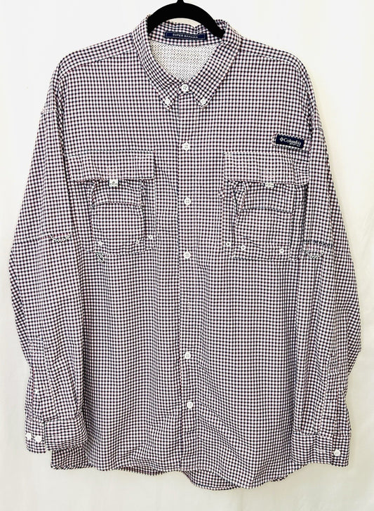 Columbia PFG Super Bahama Casual Button-Down Shirts Men’s XL