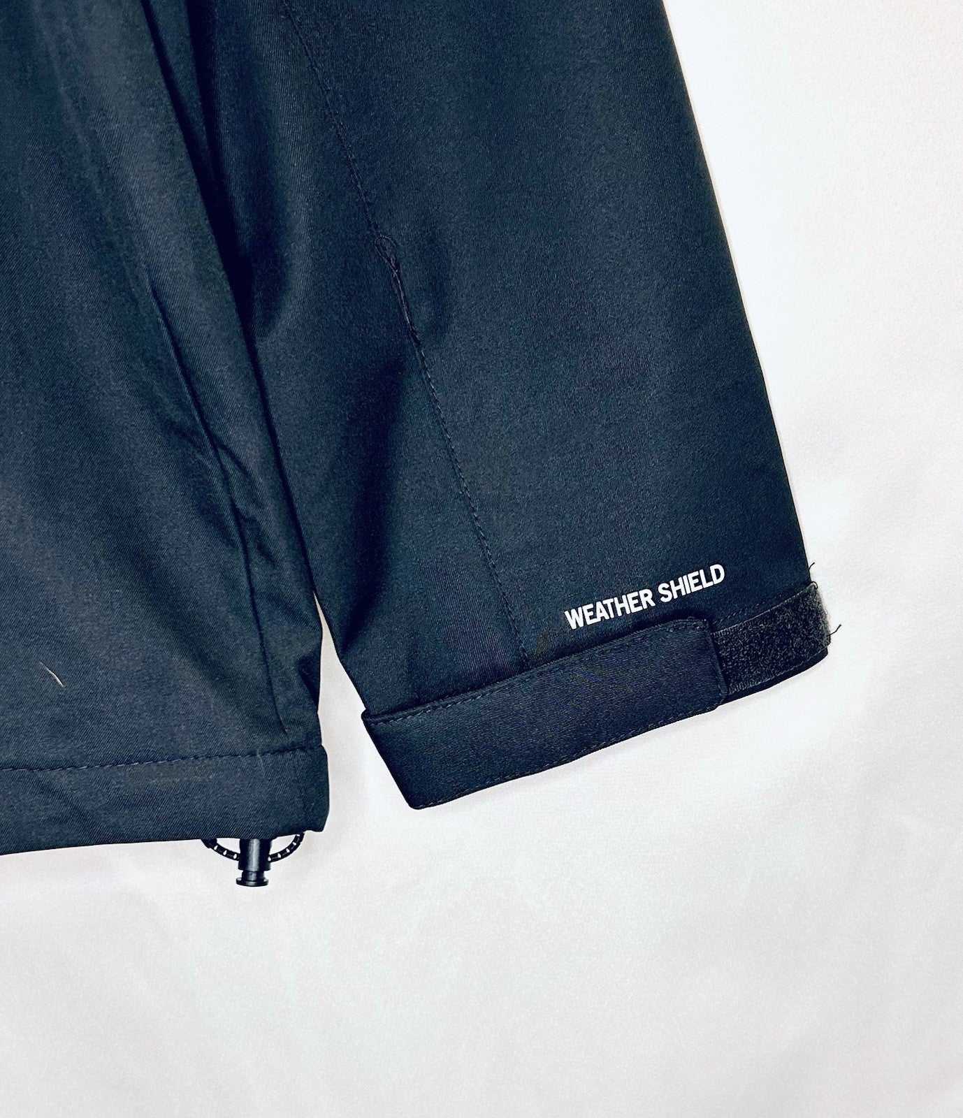 NWT Men’s Avalanche Rain Jacket Full Zip Weather Shield Hooded Black Men’s Large