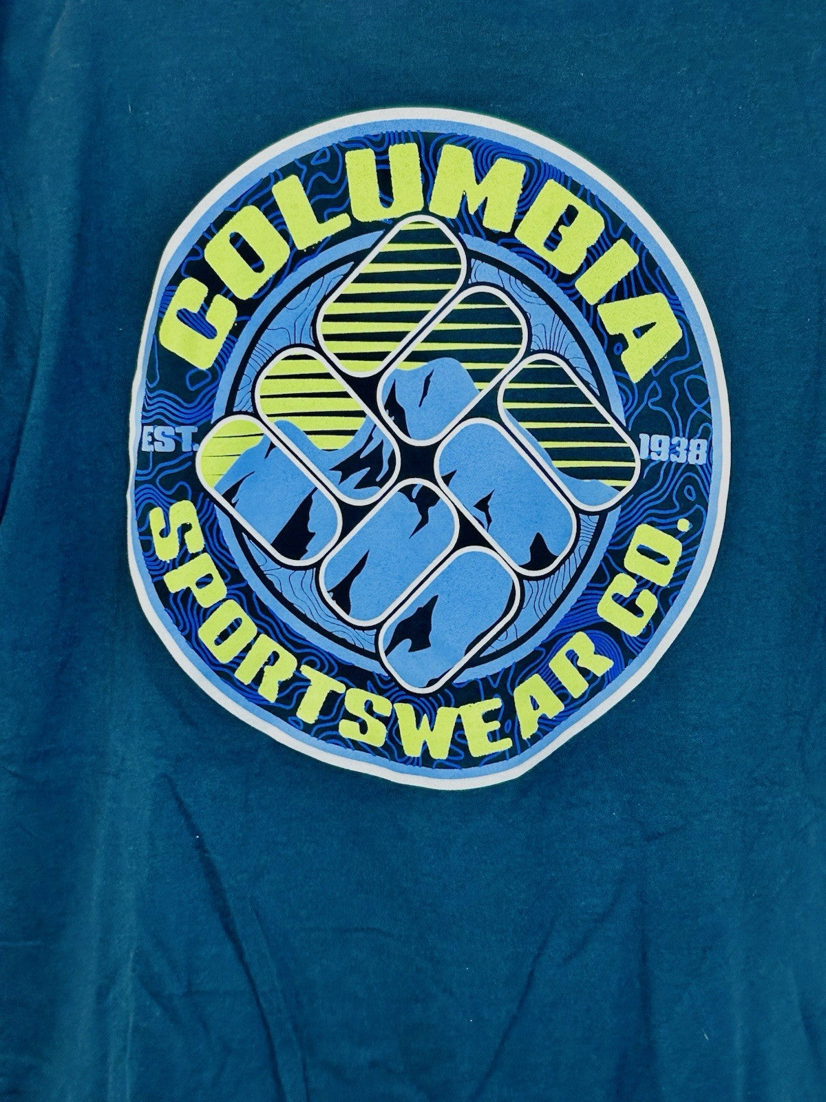 NWT Columbia Sportswear Blue Men’s Medium Graphic T-Shirt