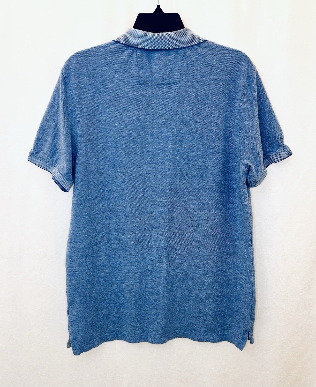 Banana Republic Polo Shirt Stretch Size Large Navy Blue Mens Short Sleeve