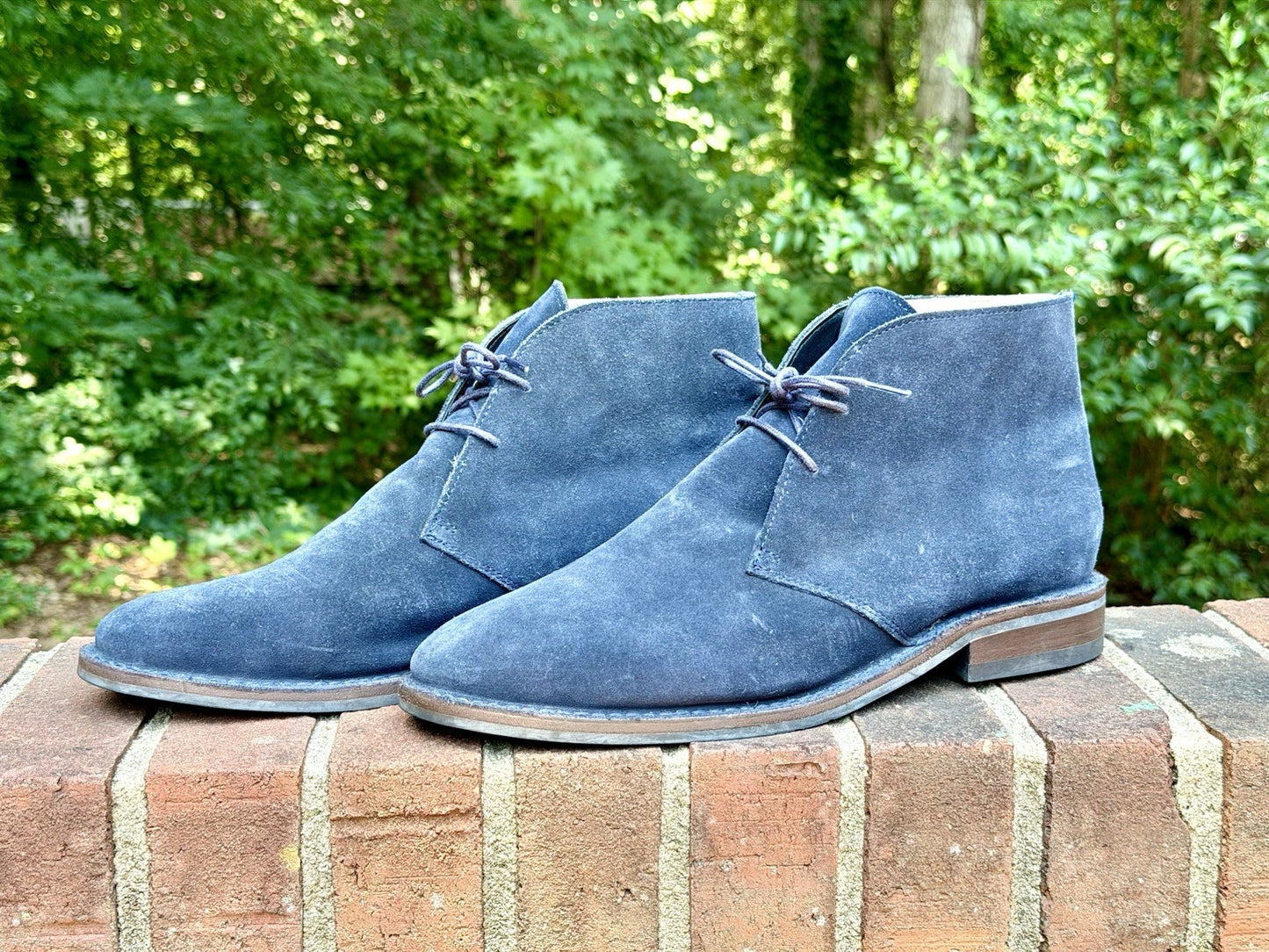 Thursday Boot Co Scout Chukka Boots Midnight Blue Suede Mens Size 11.5 D RARE